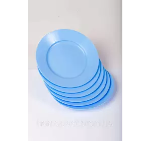 Тарілка пластикова кругла Ø 17 см харчова Гемопласт